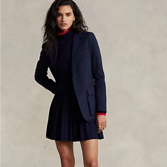 Wool Flannel Blazer Polo Ralph Lauren SZ 4 NWT - Picture 2 of 5